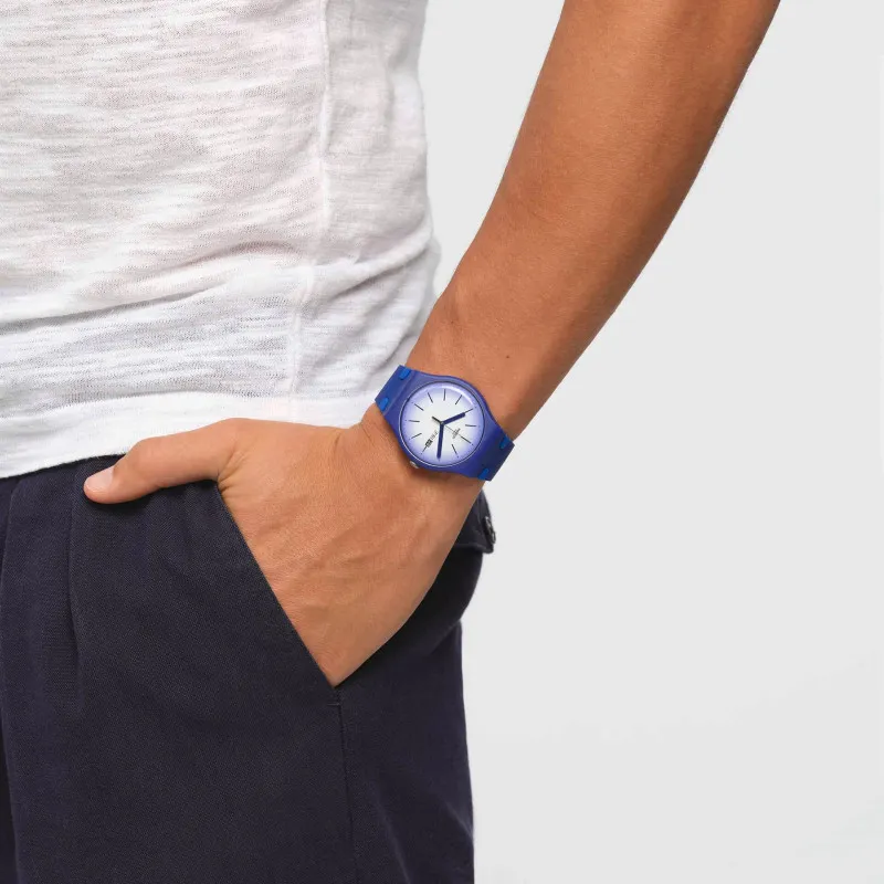 Montre Mixte Swatch Violet Verbena SUON716