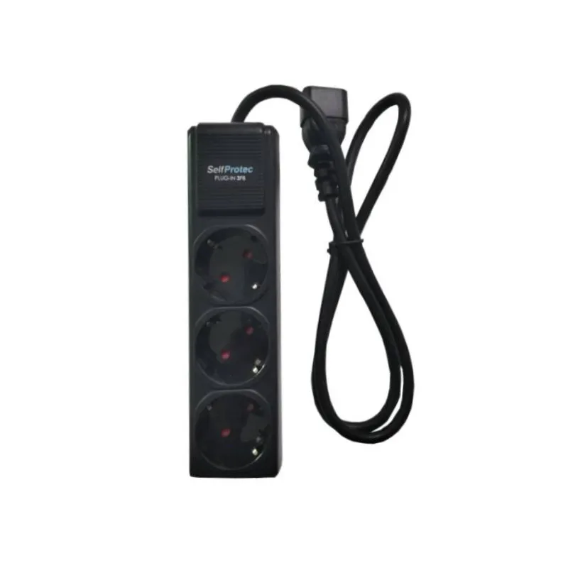 Multiprise SELFPROTECT 3 ports / Noir