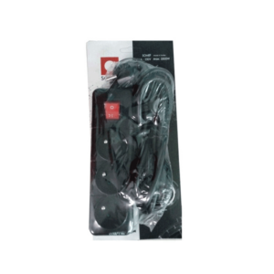 Multiprise SOMEF 3 Modules Avec Interrupteur 3 M - Noir