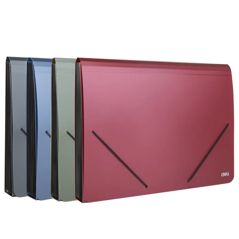 ORGANISER 13 COMP FERMETURE ELASTIC DELI / A4 / ASSORTIS