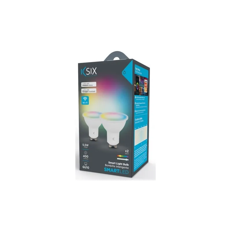 Pack 2 Ampoules Intelligentes KSIX Smart LED / 5.5W