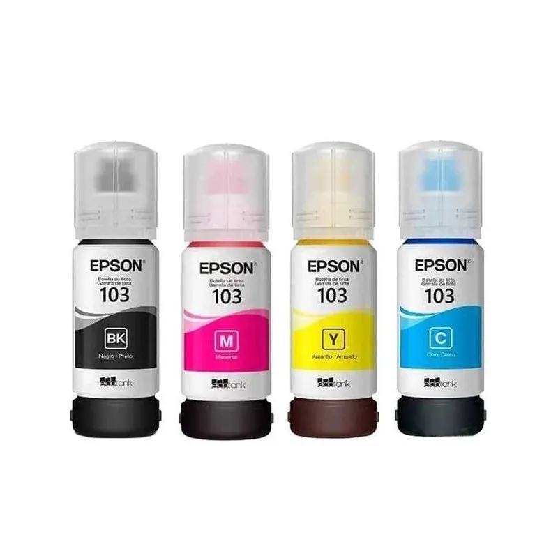 Pack 4x Bouteilles d'encre Originale Epson EcoTank 103