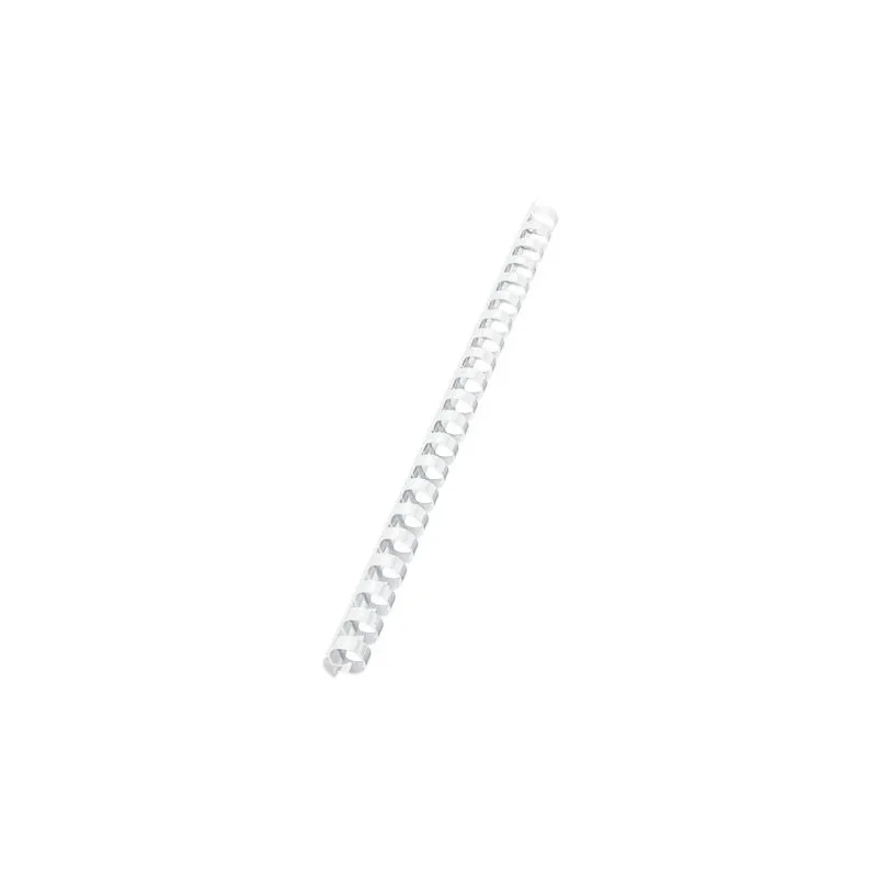 PACK DE 100 RELIEURES SPIRALES PALSTIQUE 14 MM / BLANC