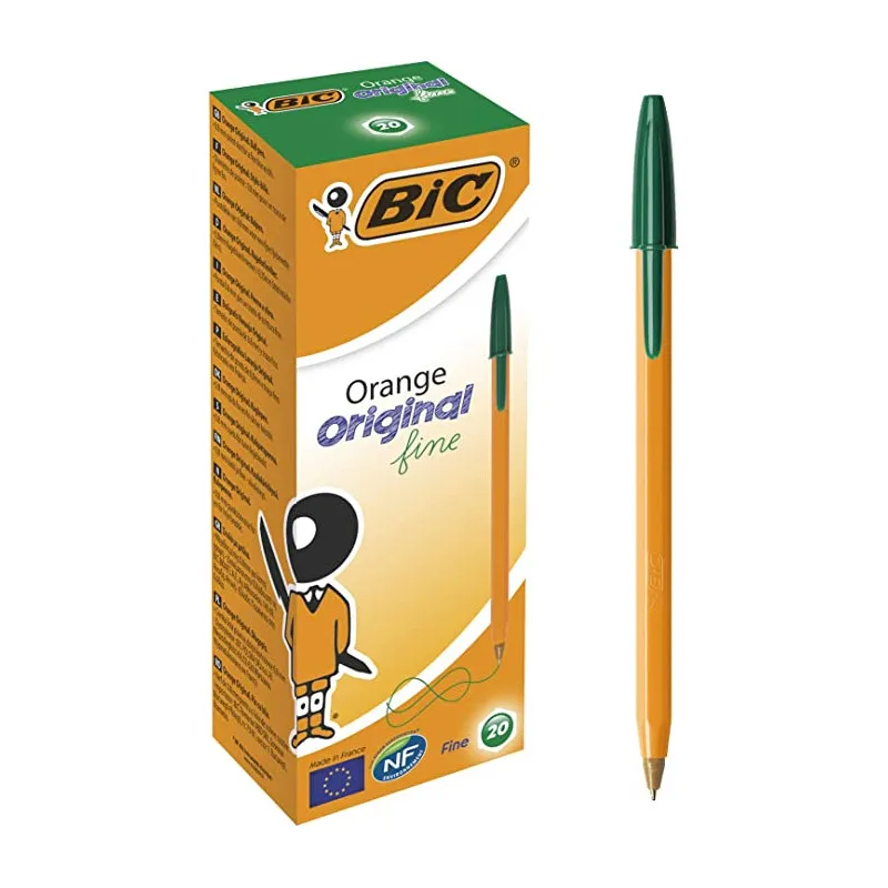 Pack de 20 Stylo bille BIC Orange / Vert