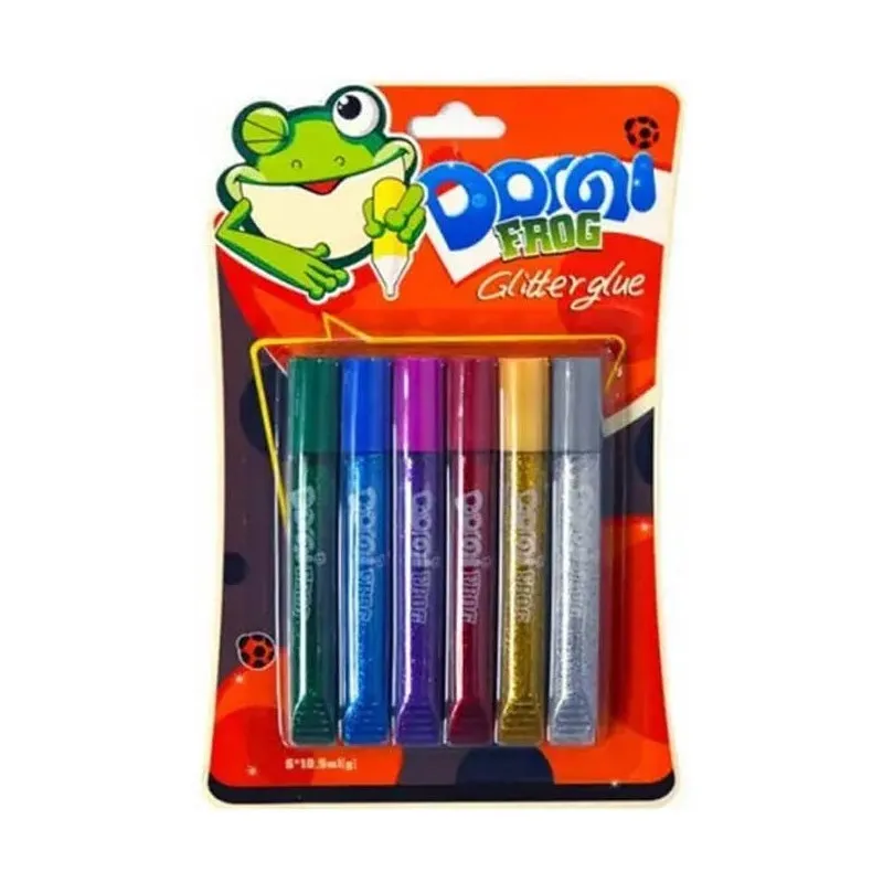 Pack de 6 Colle Tube Scintillante OASCO / 10.5 ml / Assorties