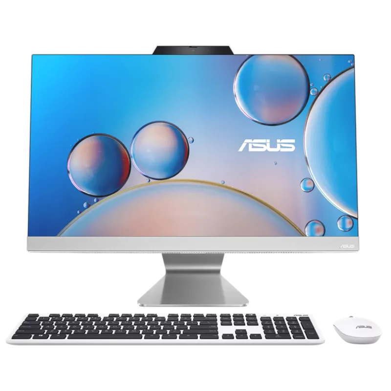 Pc de Bureau All in One ASUS M3402WFA / Ryzen 5 7520U / 8 Go DDR5 / 512 Go SSD / Windows 11 / Blanc
