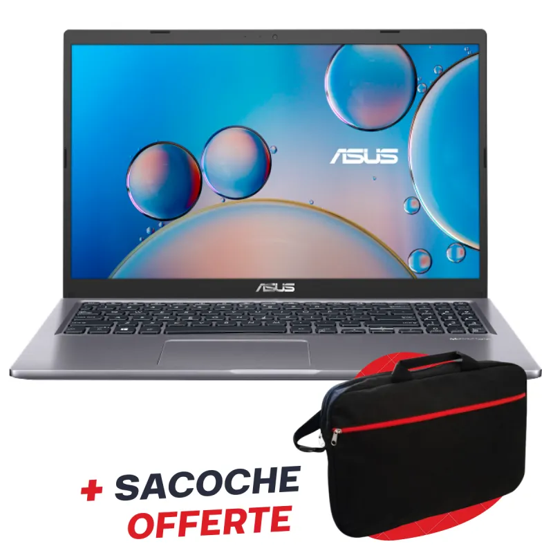 Pc Portable ASUS Vivobook 15 X515KA / Celeron N4500 / 8 Go / 256 Go SSD / Silver Avec Sacoche Offerte