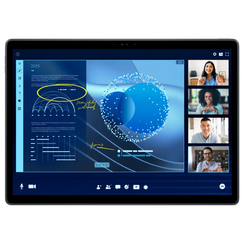 Pc Portable DELL Latitude 7350 détachable / Ultra 7 164U / 32 Go / 512 Go SSD / Windows 11 Pro / Gris