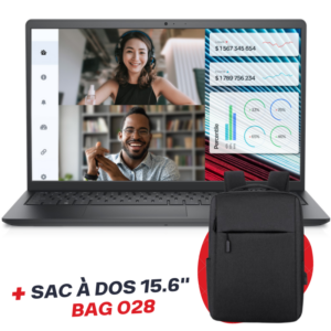 Pc Portable DELL VOSTRO 3520 / i5-1235U / 32 Go / 512 Go SSD / Noir Avec Sac à Dos Pour Pc Portable 15.6" BAG 028 Noir / Windows 11 Pro