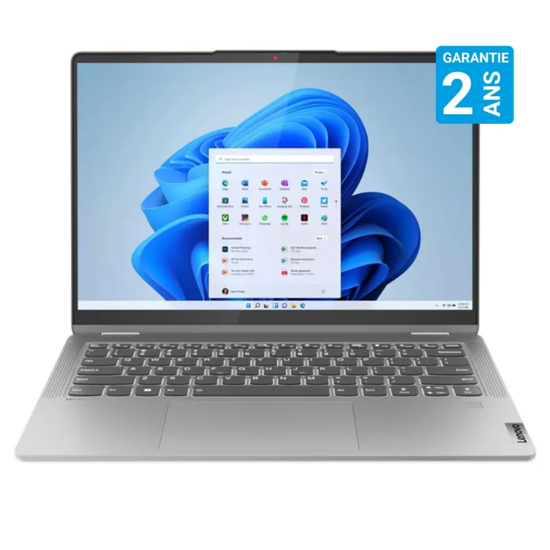 Pc Portable Lenovo IdeaPad Flex 5 14ABR8 / Ryzen 7 7730U / 16 Go / 512 Go SSD / Windows 11 / Gris