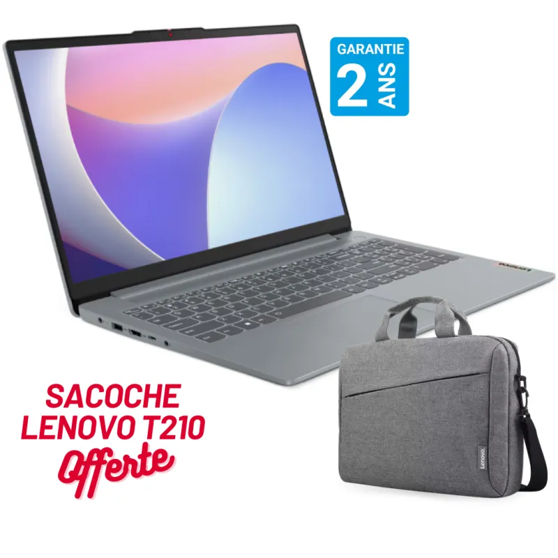 Pc Portable Lenovo IdeaPad Slim 3 15IRH8 / i5-13420H / 8 Go / 512 Go SSD / Gris Avec SACOCHE LENOVO Offerte