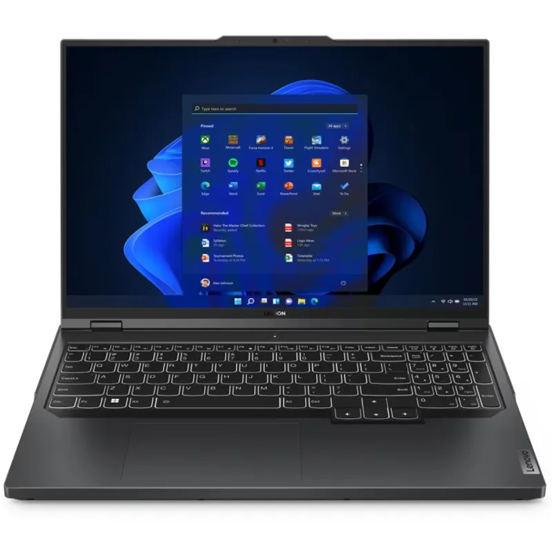 PC Portable Lenovo Légion Pro 5 16ARX8 / Ryzen 9 7945HX / RTX 4070 8G / 24 Go / 1 To SSD / Noir / Windows 11