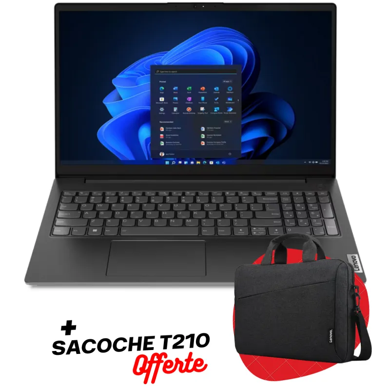 PC PORTABLE LENOVO V15 / I5-13420H / 8 Go / 512 Go SSD / Noir Avec Sacoche Lenovo Offerte