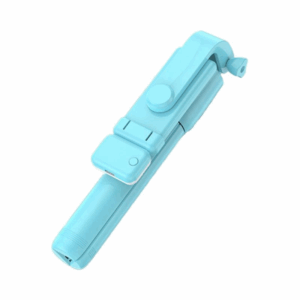 Perche à selfie Avec Trépied Conception 2 en 1 Pour Mobile + Caméra / Bleu
