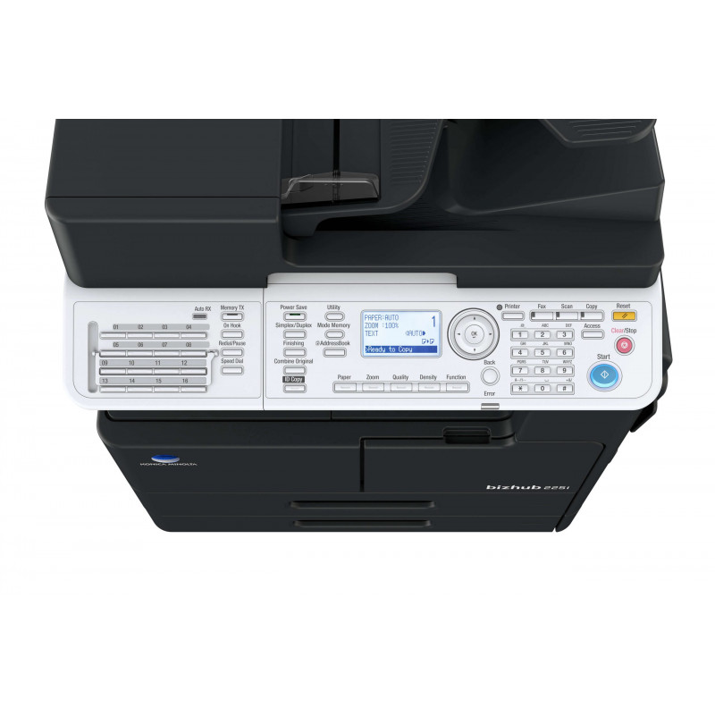Photocopieur Multifonctions Konica Minolta Bizhub 225i A3 AVEC Cover OC-512 + TONER TN-118