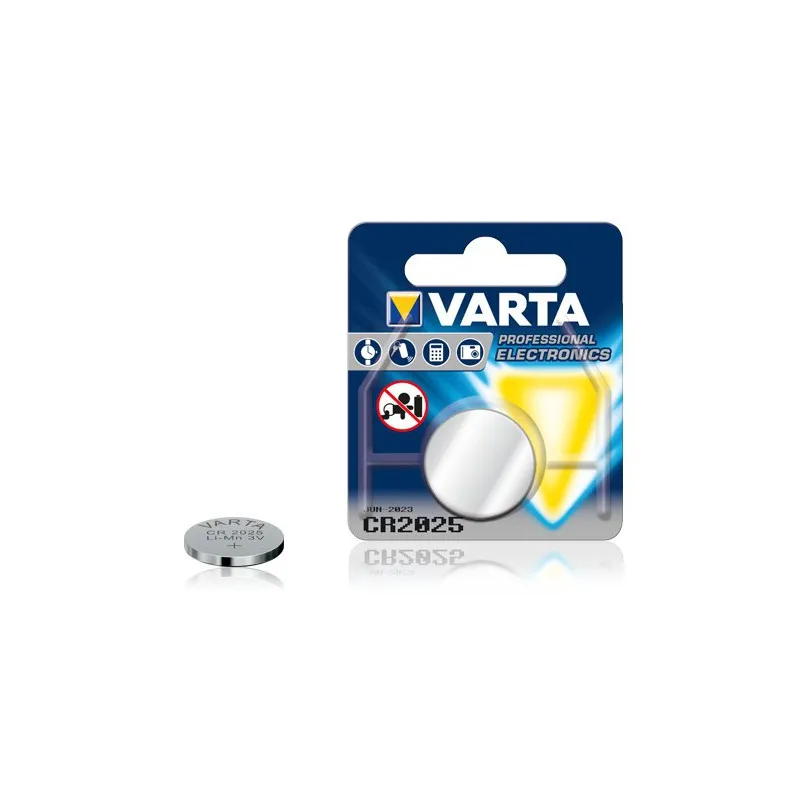 Pile électronique Bouton Lithium Varta CR2025