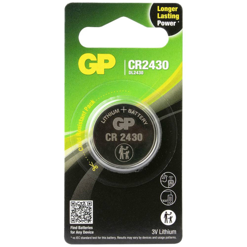 PILE GPU CR2430 BP1 LITHIUM
