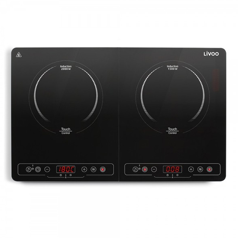 Plaque à Induction Double LIVOO DOC236 3500Watts - Noir