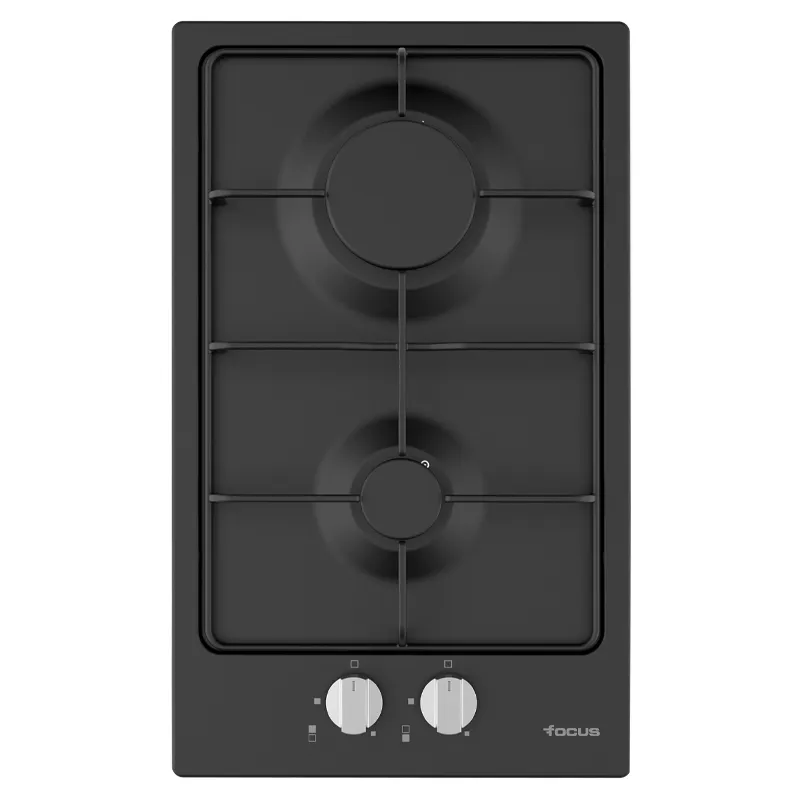 PLAQUE DE CUISSON ENCASTRABLE FOCUS 2 FEUX / Noir/ F.813B