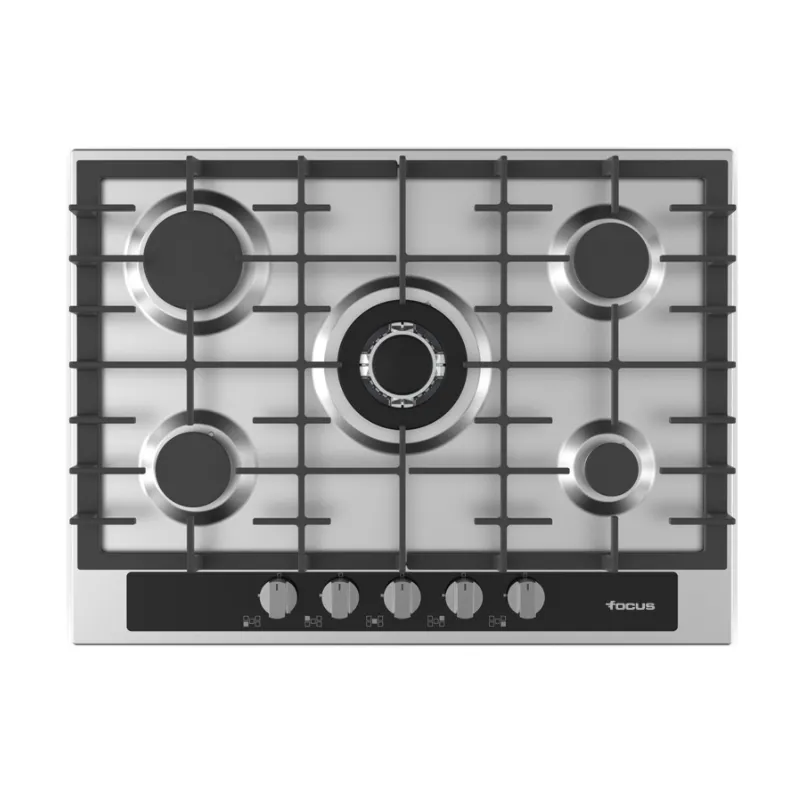 Plaque de cuisson encastrable Focus / 70cm / 5 Feux / Inox