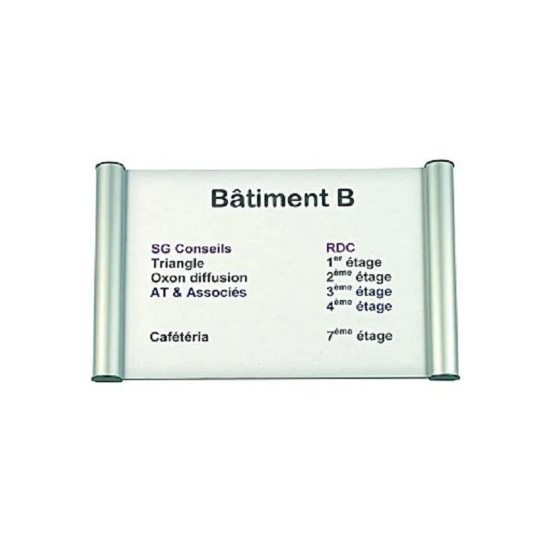 Plaque de Signalisation 2x3 en Aluminium / 297X 105mm