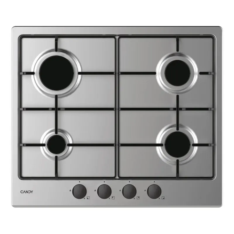 PLAQUE ENCASTRABLE CANDY 4 FEUX / INOX / CM6PBRX-4U2