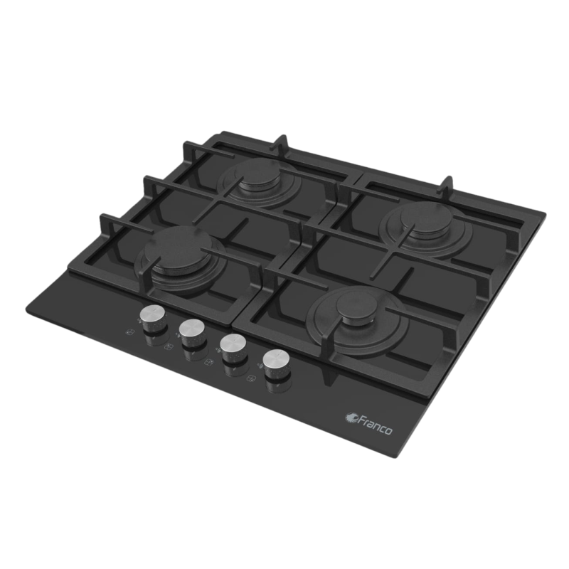 PLAQUE ENCASTRABLE FRANCO 444BF  4 FEUX  /NOIR / 60 cm / Noir