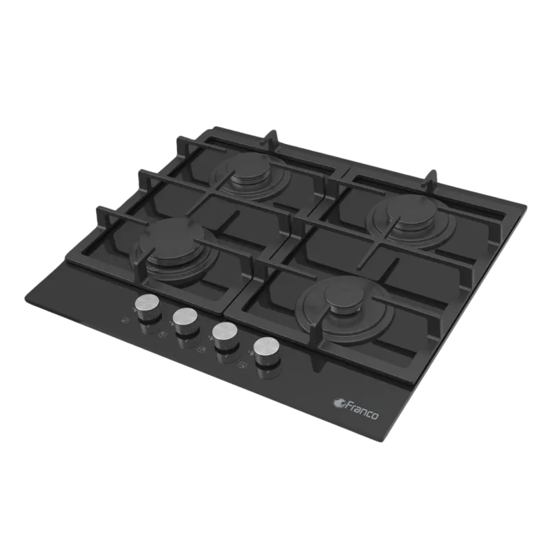PLAQUE ENCASTRABLE FRANCO 444BF  4 FEUX  /NOIR / 60 cm / Noir
