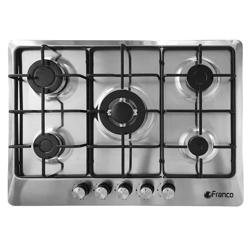 PLAQUE ENCASTRABLE FRANCO 5 FEUX 70 CM INOX / FR-453IF