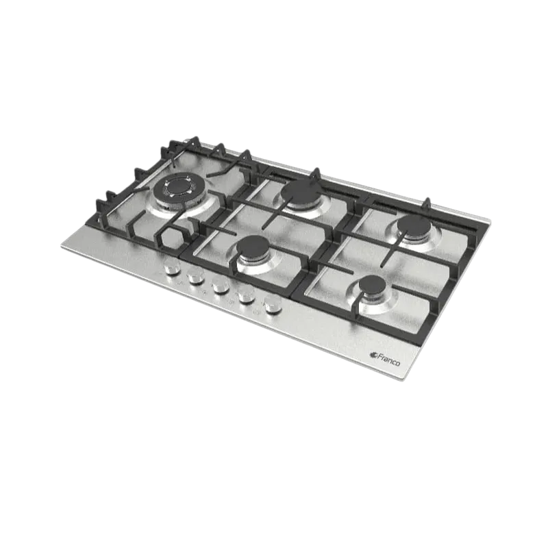 PLAQUE ENCASTRABLE FRANCO / 5 FEUX / 70 CM / INOX