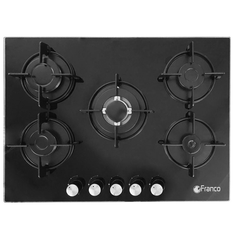 PLAQUE ENCASTRABLE FRANCO 5 FEUX 70 CM / NOIR / FR-454BF