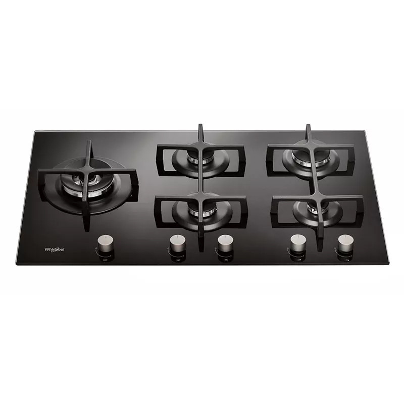 PLAQUE ENCASTRABLE WHIRLPOOL 5 FEUX  - NOIR