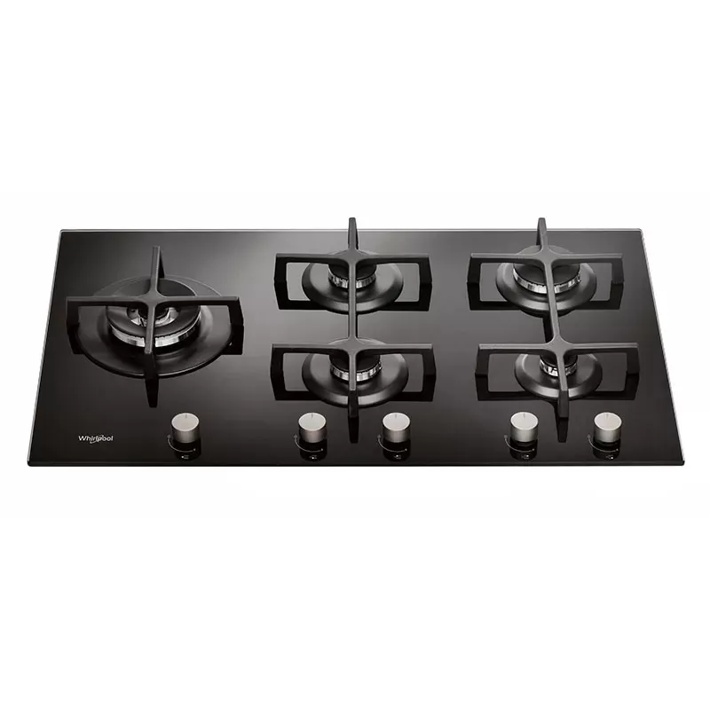 PLAQUE ENCASTRABLE WHIRLPOOL 5 FEUX  - NOIR
