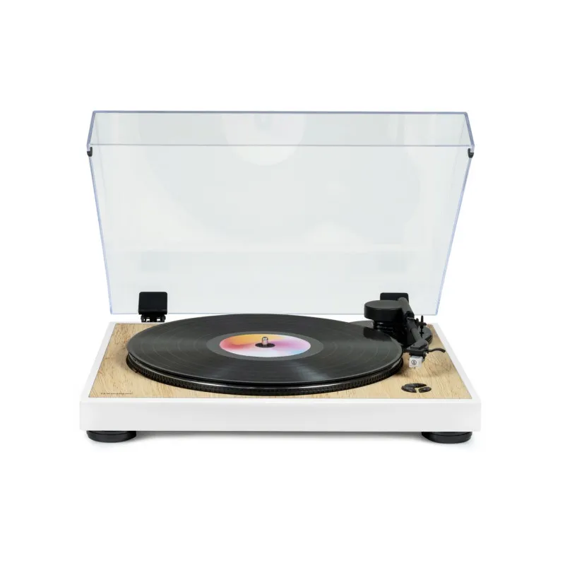 Platine Vinyle Design THOMSON TT301 - Blanc&Bois