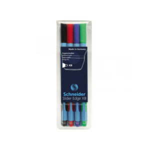 Pochette 4x Stylos Schneider Slider Edge XB Basic