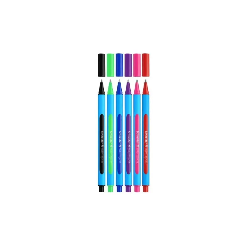 Pochette 6x Stylos Slider EDGE XB Asssorties