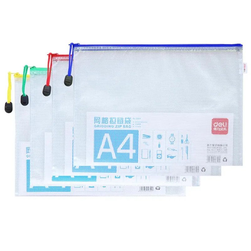 POCHETTE AVEC ZIP DELI / A4 / ASSORTIS