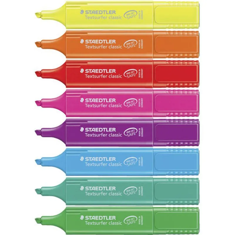 POCHETTE DE 8 SURLIGNEURS STAEDTLER TEXTSURFER CLASSIC / FLUO
