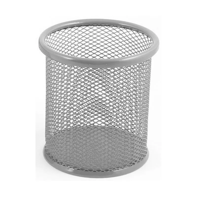 Porte Stylo Cylindre en métal / Gris