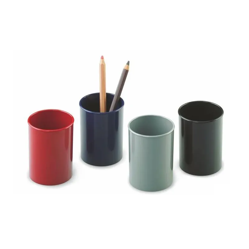 Pot à crayons rond Faibo opaque / Rouge