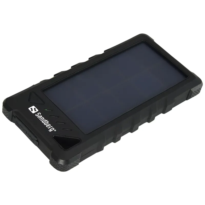POWER BANK SOLAIRE SANDBERG / 16000 MAH /  NOIR