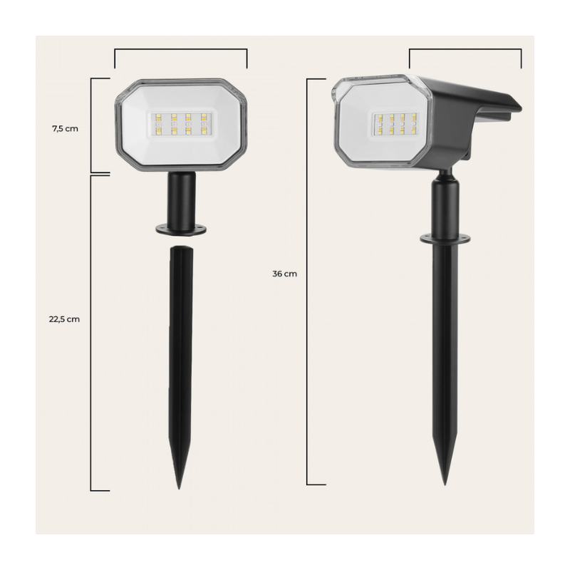 Projecteur Solaire Extérieur Ksix SmartLED,/ WiFi