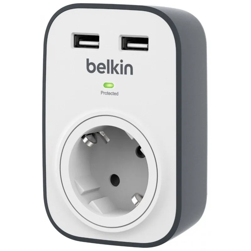 Protection Surtension Belkin 1 prise + 2x USB