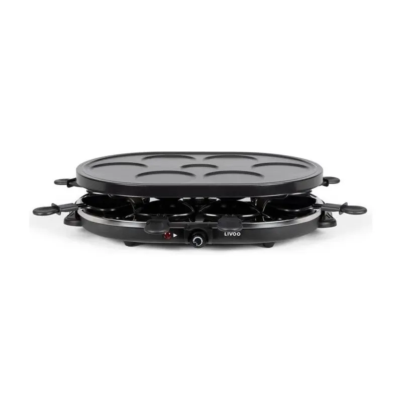 Raclette GRILL et Crêpière LIVOO DOC188 / 1200W / NOIR