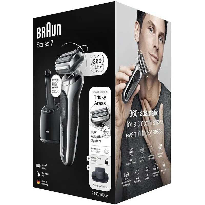 Rasoir Braun Séries 7  WET & DRY 71-S7200CC