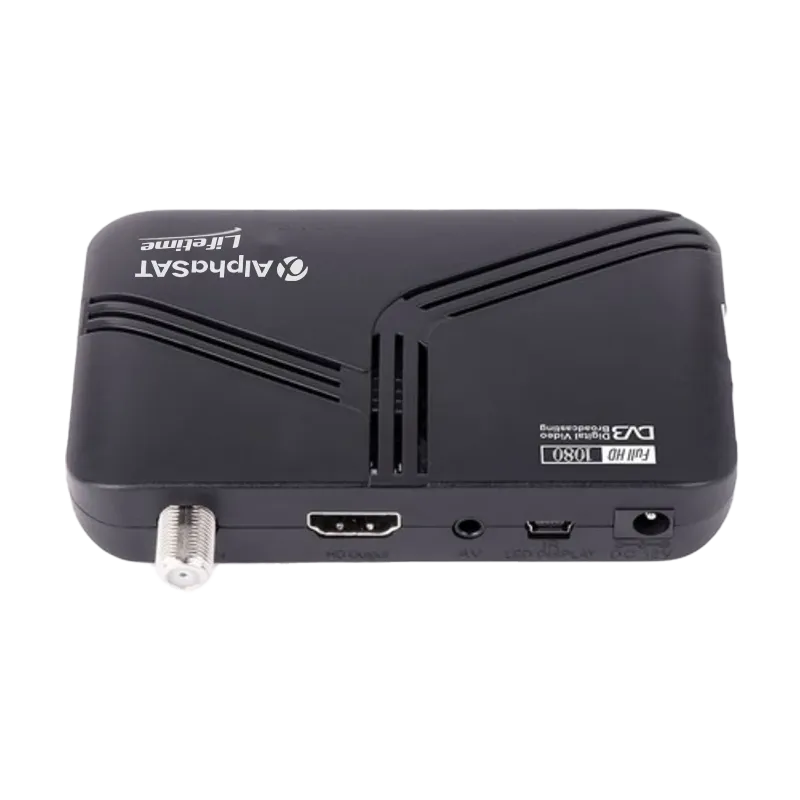 Récepteur Alphasat Lifetime Full HD 1080P / Wi-Fi / Noir