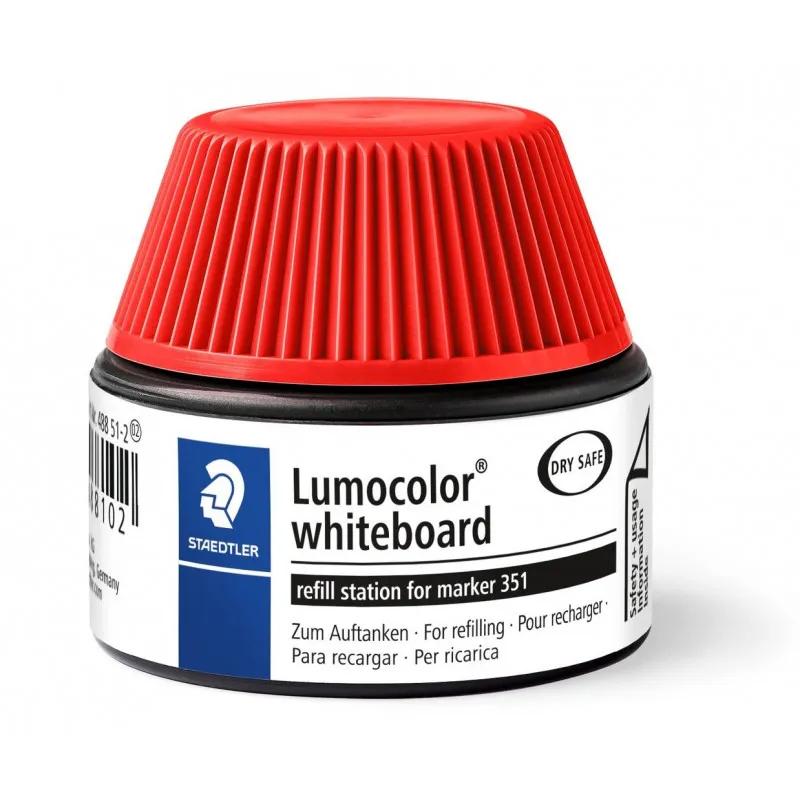 Recharge encre permanente STAEDTLER Lumocolor  / 30 ml / Rouge