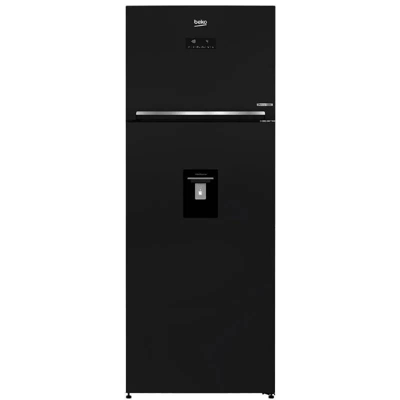 Réfrigérateur BEKO 560L Inverter avec Afficheur et  Distributeur d'eau / No Frost / Noir / RDNE56WPB