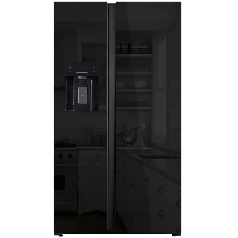 Réfrigérateur Side By Side Hyundai Inverter 556L Avec Distributeur d'eau No Frost Verre Noir - HYN-91SBSIM.BG