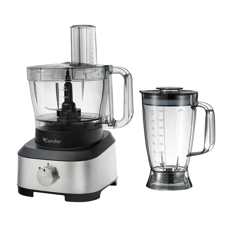 ROBOT DE CUISINE CONDOR MULTI FONCTIONS 1000W / 3.5 L / Silver et Noir